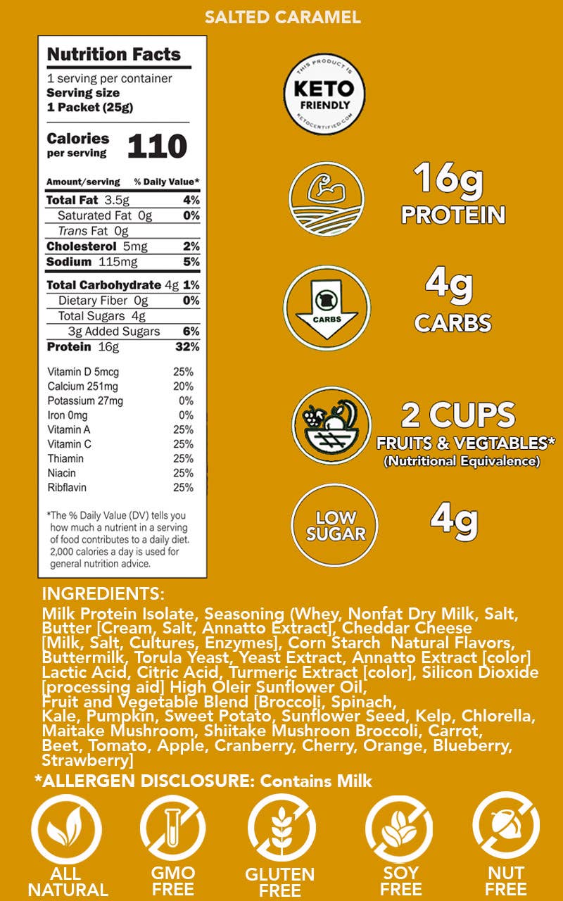 BTG Keto Protein Puffs - Salted Caramel