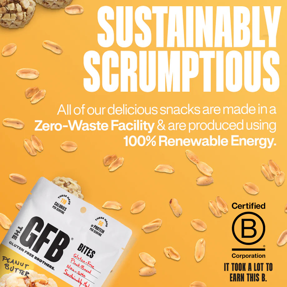 The GFB Peanut Butter Bites – Gluten-Free, Vegan Protein Snack (113g)