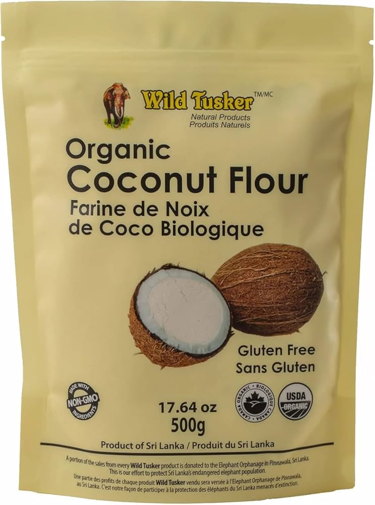 Organic Coconut Flour – Wild Tusker 500g | Gluten-Free, High-Fiber, Low-Carb Flour Alternative