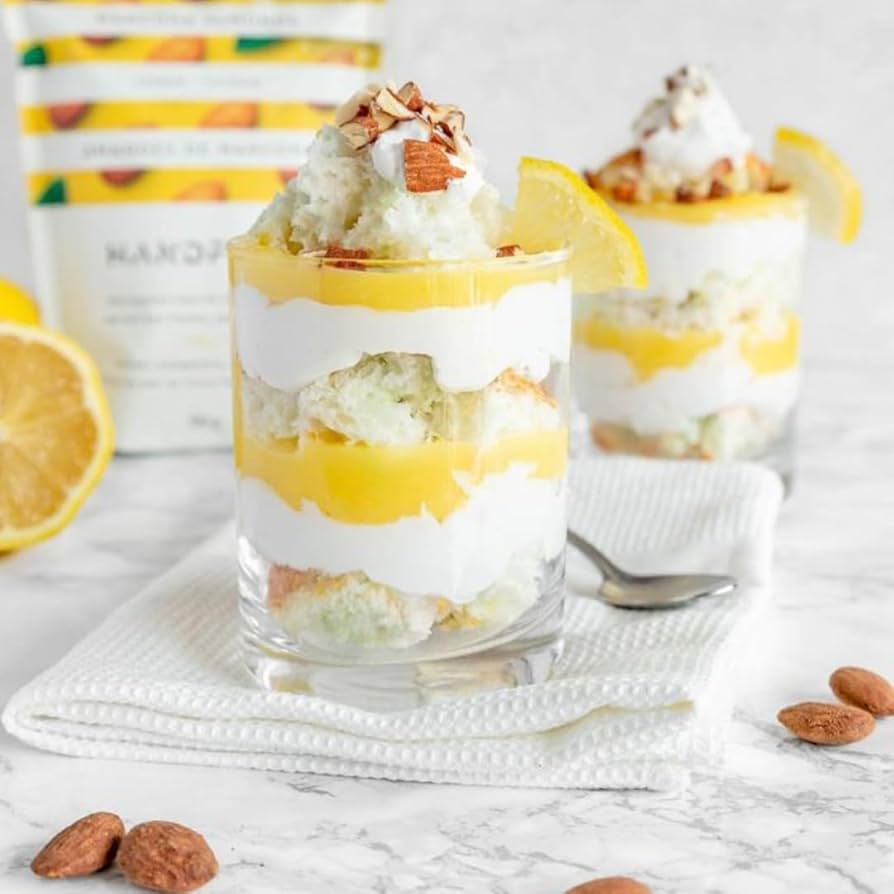 Handfuel Dry Roasted Lemon Marcona Almonds – Vegan, Non-GMO, Low Sodium