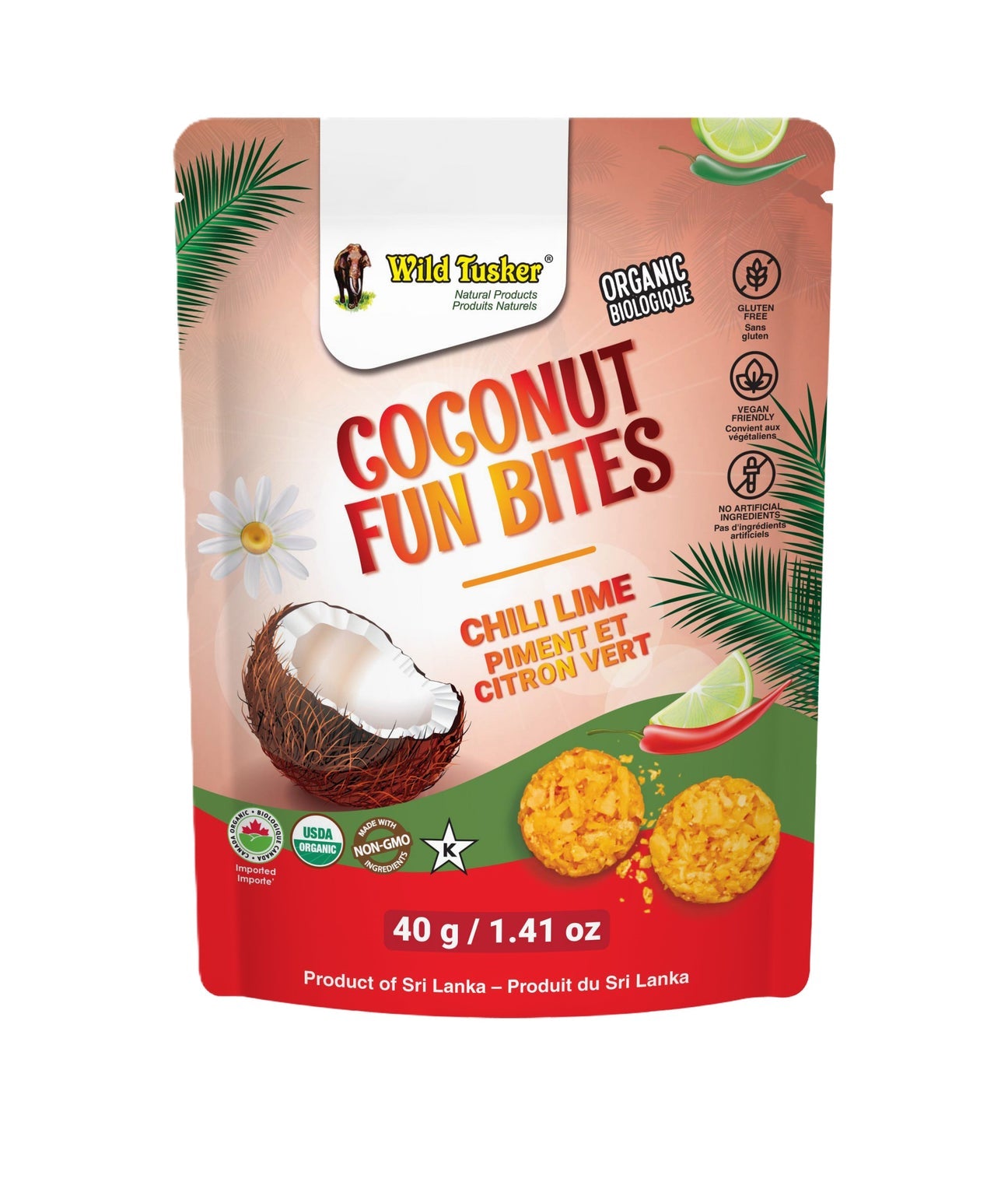 Tusker Organic Coconut Fun Bites – Clean, Vegan Energy Snack