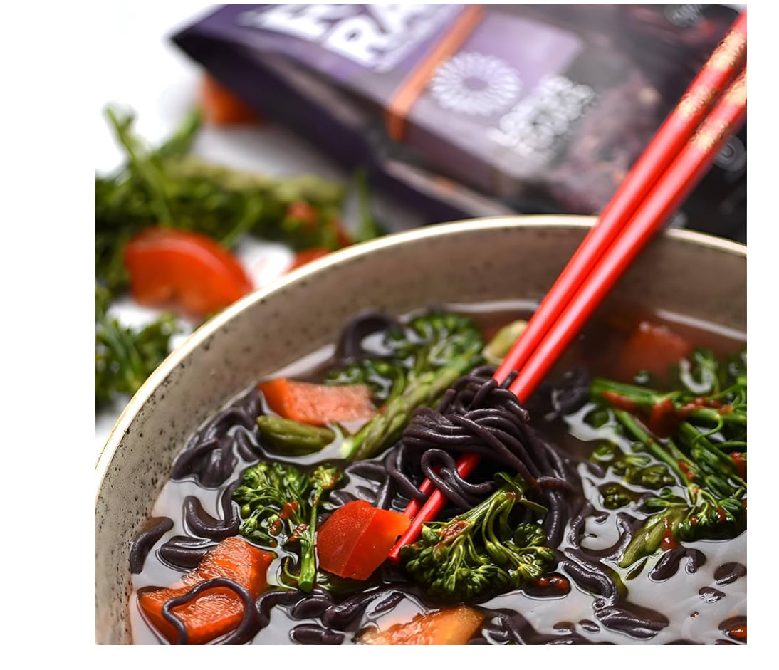 Forbidden Rice Ramen with White Miso Soup – 80g | Antioxidant-Rich, Gluten-Free, Vegan | Ready in 4 Minutes - Healthily Ever After