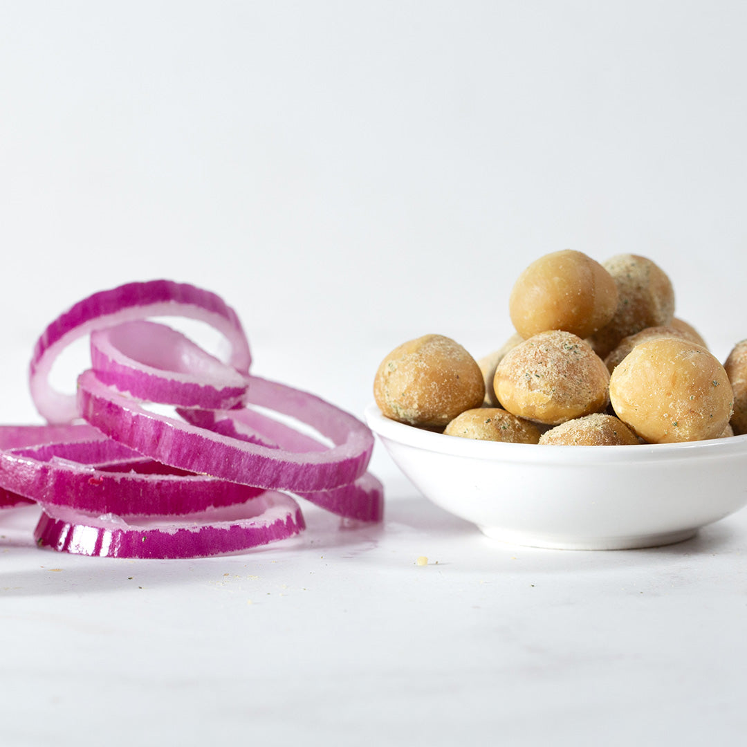 House of Macadamias Dry Roasted Macadamia Nuts – Savoury Onion | 40g or 113g | Keto, Vegan, Low Carb