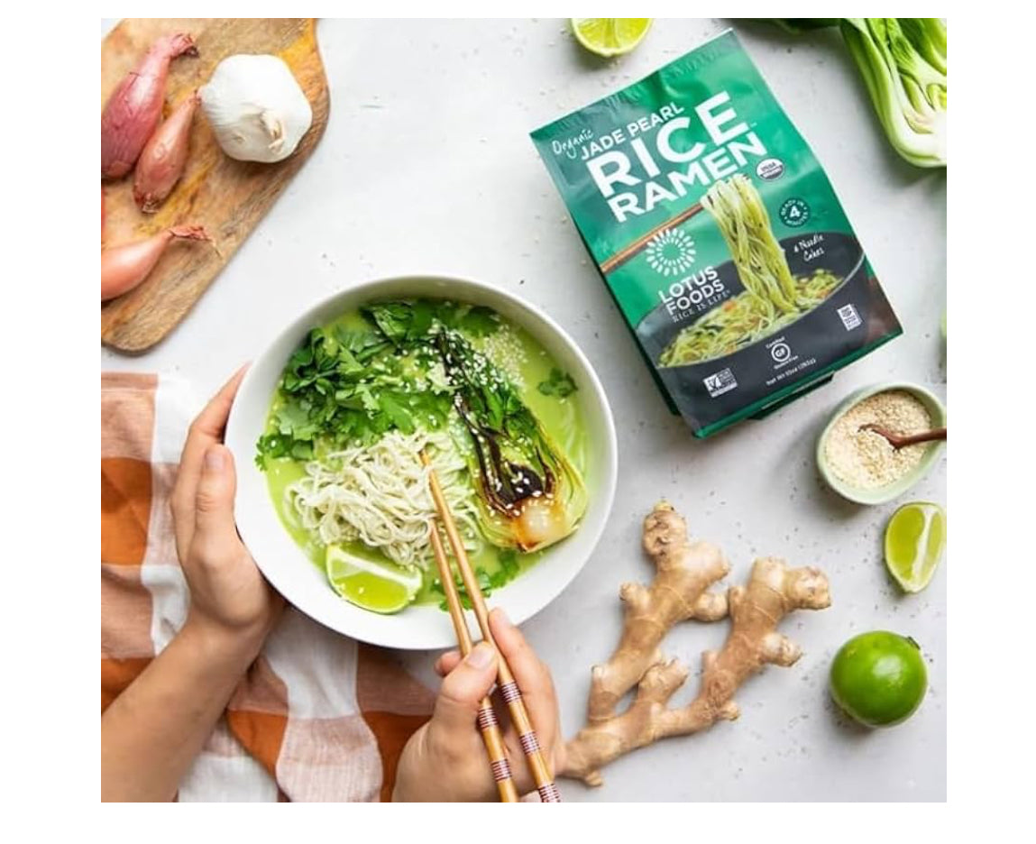 Jade Pearl Rice Ramen – 283g | Infused with Bamboo Extract | Gluten-Free, Vegan & Ready in 4 Minutes - Healthily Ever After