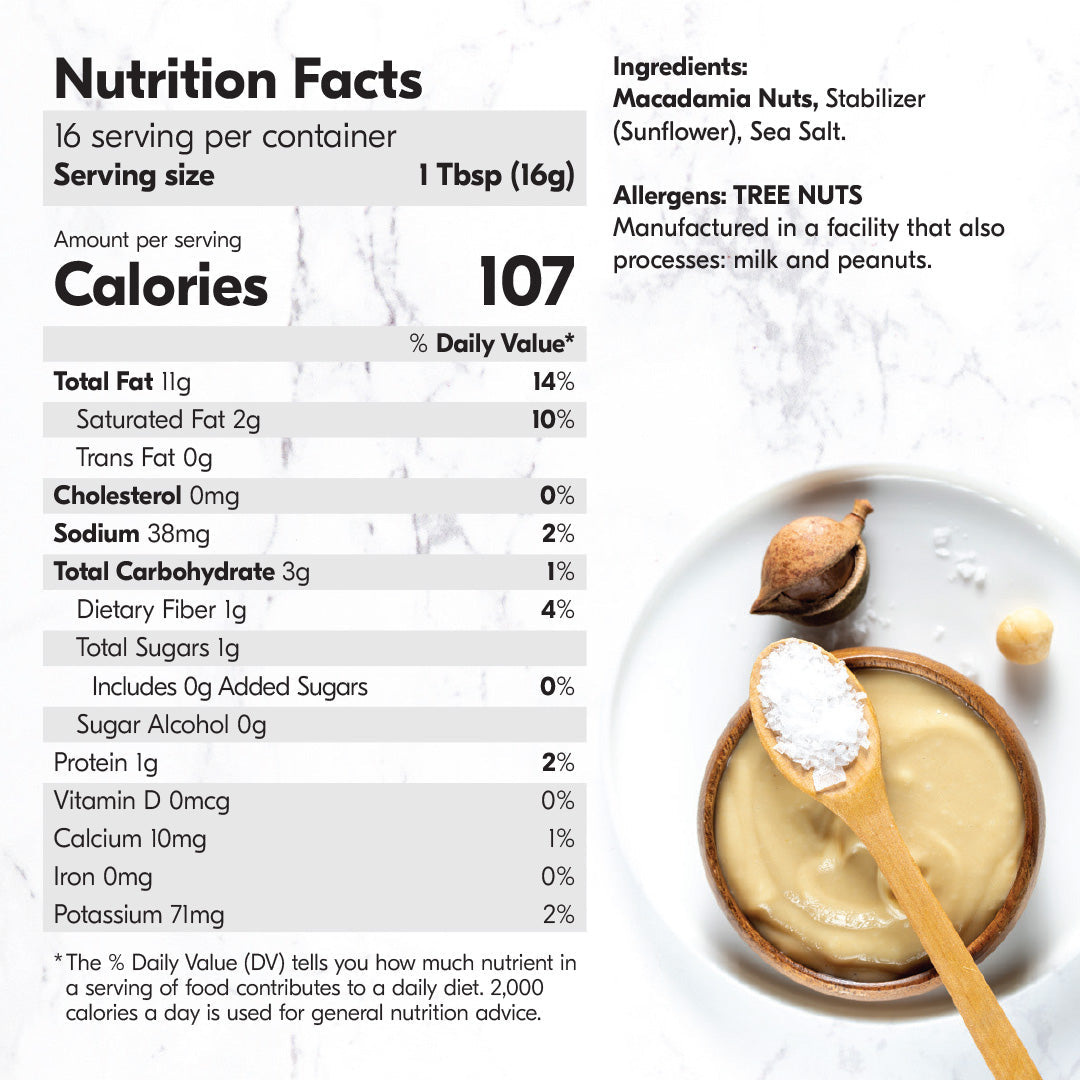 House of Macadamias Nut Butter – Sea Salt 250g | Keto, Vegan, Clean Ingredients, No Palm Oil
