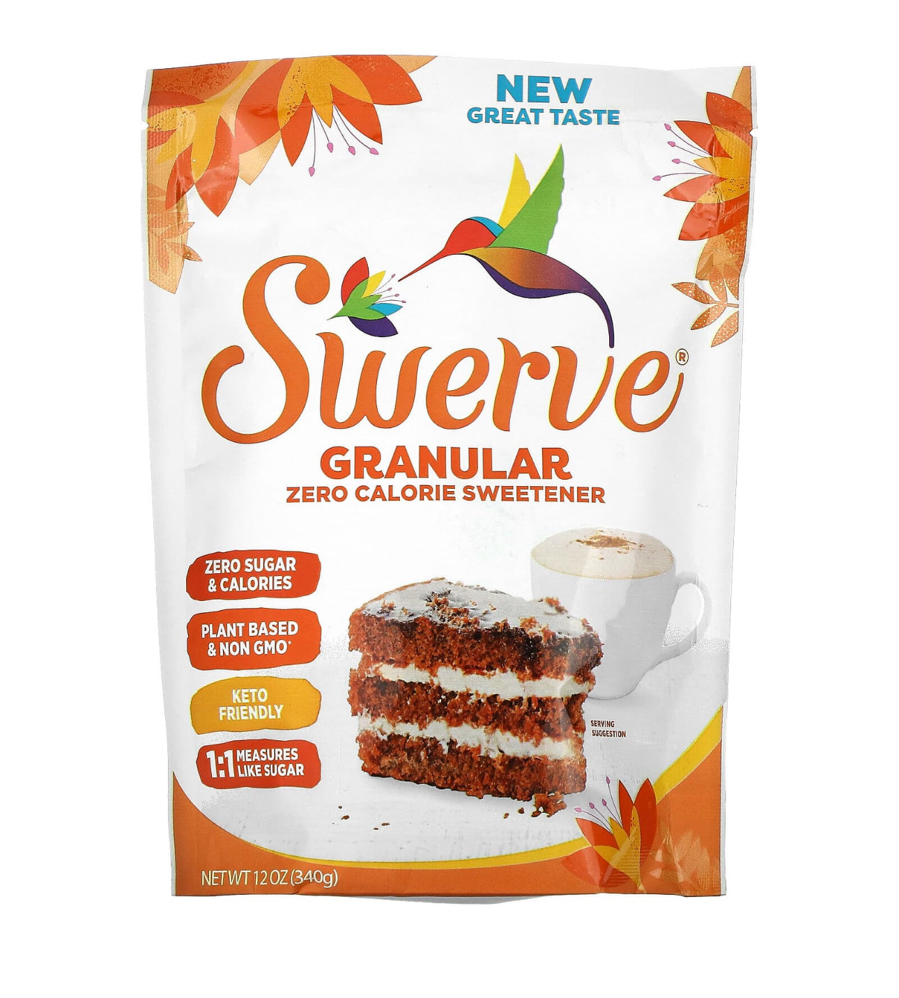 Swerve Granular Sweetener – Keto-Friendly, Zero Sugar, Low Carb (340g) - Healthily Ever After