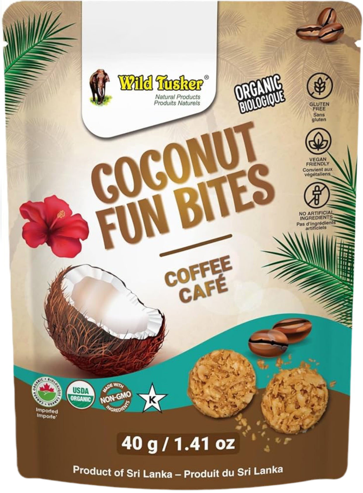 Tusker Organic Coconut Fun Bites – Clean, Vegan Energy Snack - Healthily Ever After