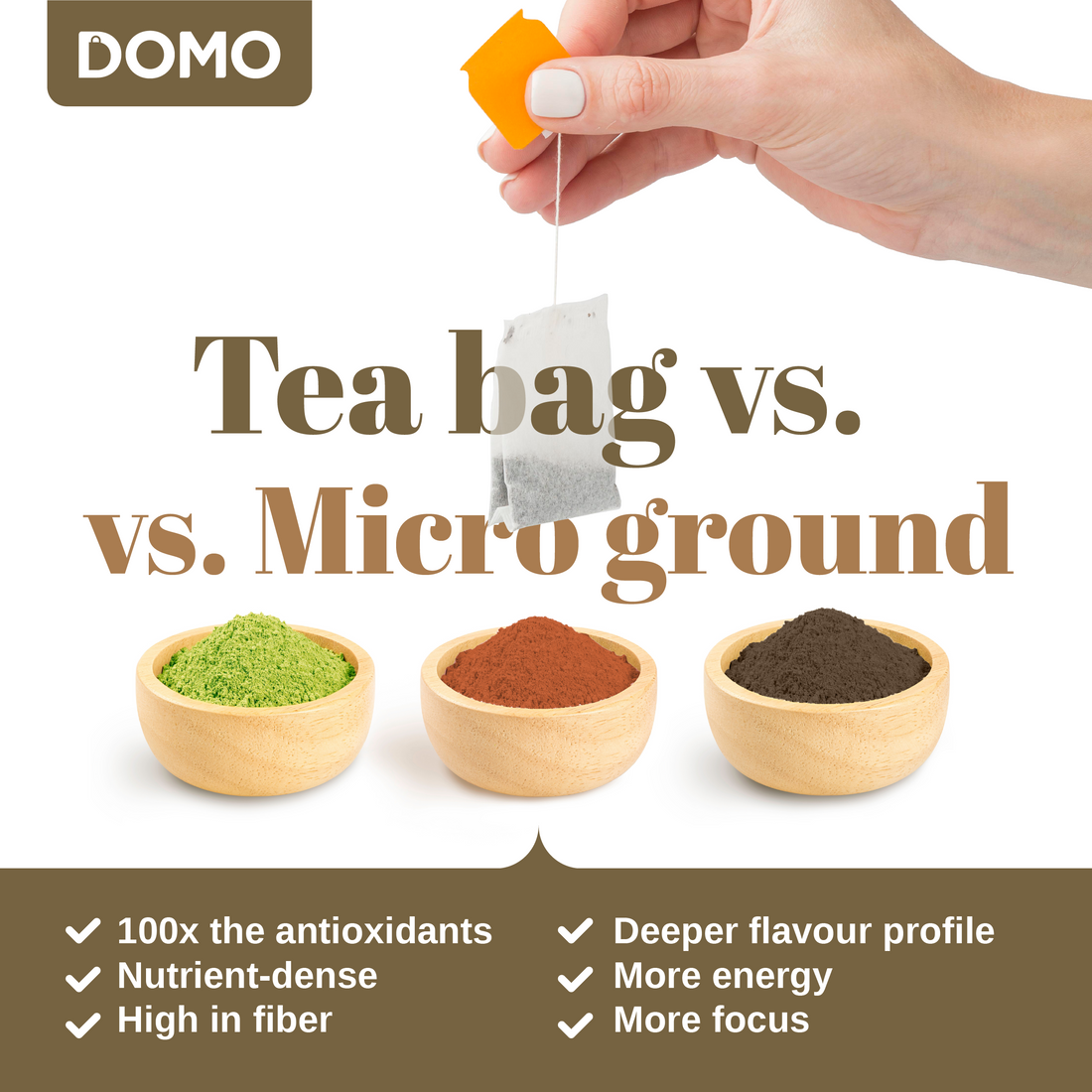 DOMO London Fog Earl Grey Tea – 115g | Instant Micro-Ground Black Tea Latte