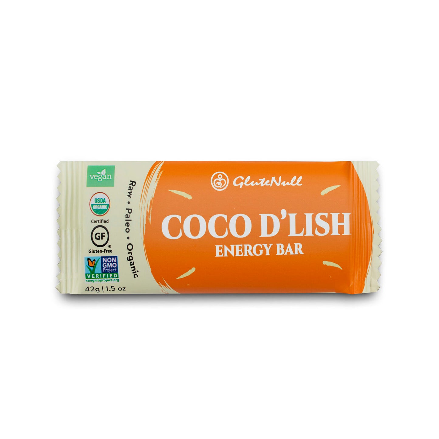 Glutenull Coco D’Lish Bar 42g – Organic, Raw, Vegan, Gluten-Free Coconut Bar
