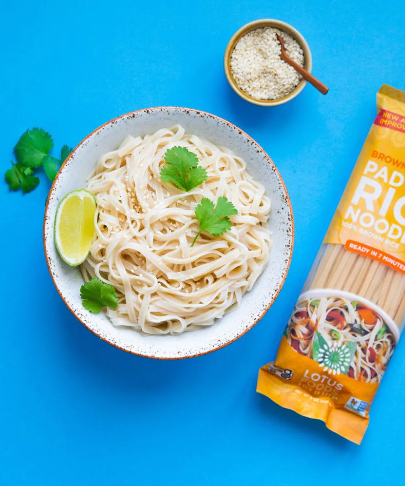 Pad Thai Brown Rice Noodles – 227g | Whole Grain, Gluten-Free, Non-GMO | Ideal for Stir-Fries & Noodle Bowls - Healthily Ever After