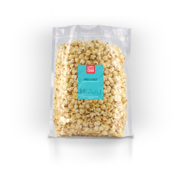 Klondike Gourmet Popcorn – Sweet & Salty | 90g | Vegan, Gluten Free, Handcrafted in Canada