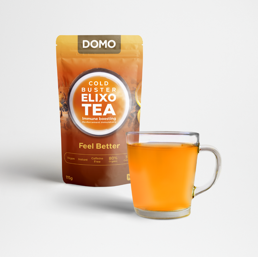 DOMO Elixo Tea – 115g | Instant Micro-Ground Wellness Blend