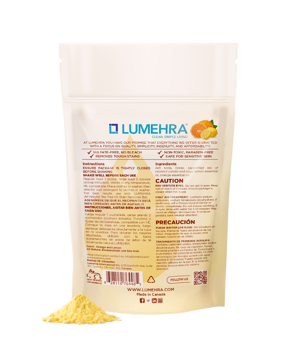 Lumehra Natural Laundry Detergent – Citrus