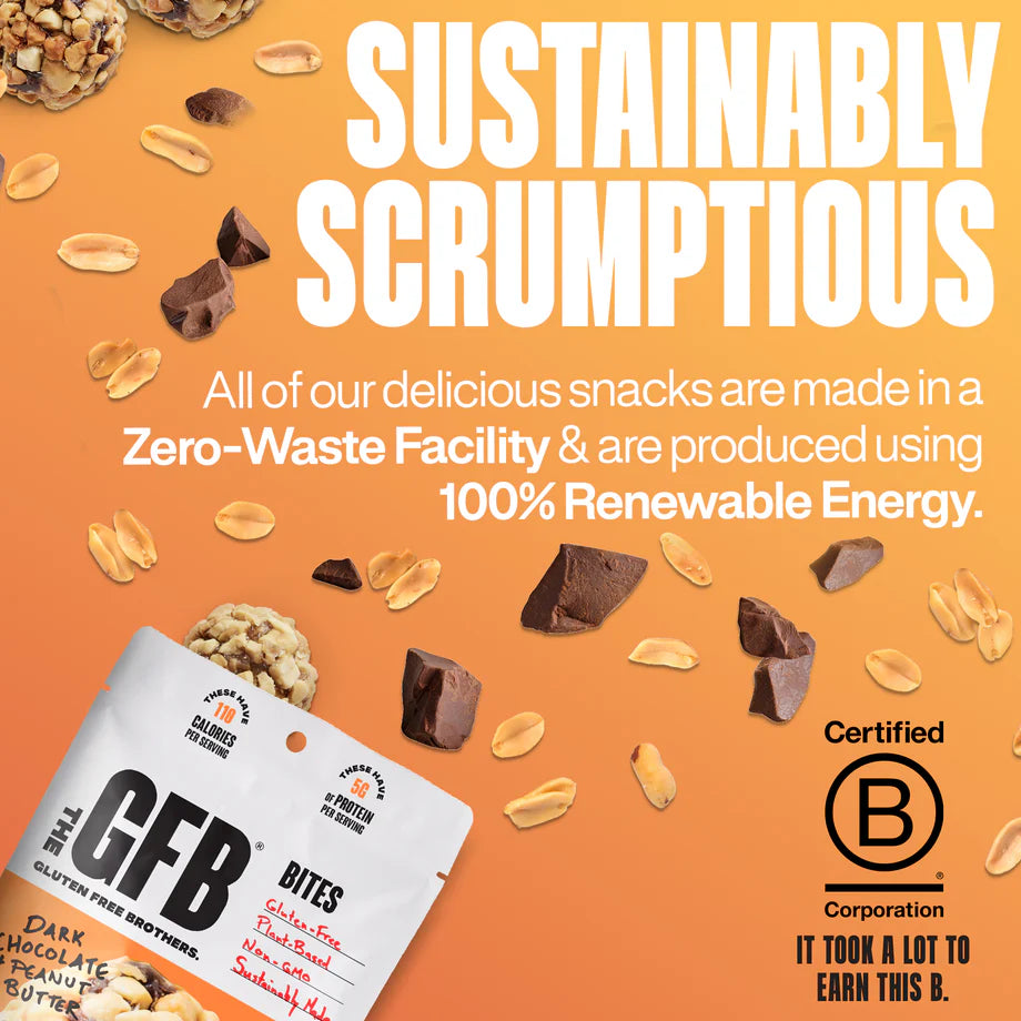 The GFB Dark Chocolate Peanut Butter Bites – Gluten-Free, Vegan Snack (113g)