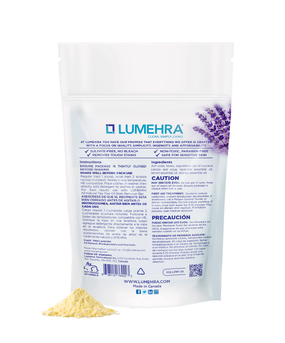 Lumehra Natural Laundry Detergent – Lavender