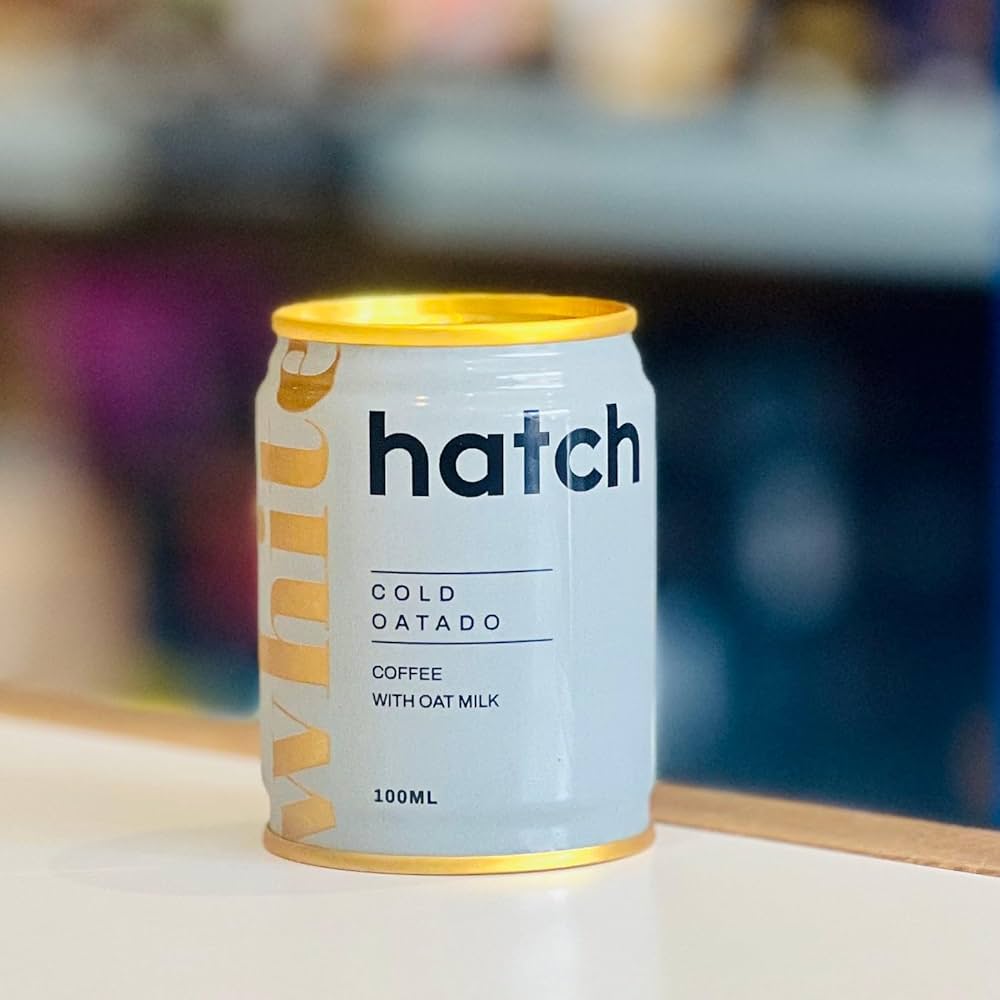 Hatch Cold Brew Cold Shots - Oatado White – 100ml | Oat Milk Espresso Latte | Vegan, Creamy, Portable Cold Brew