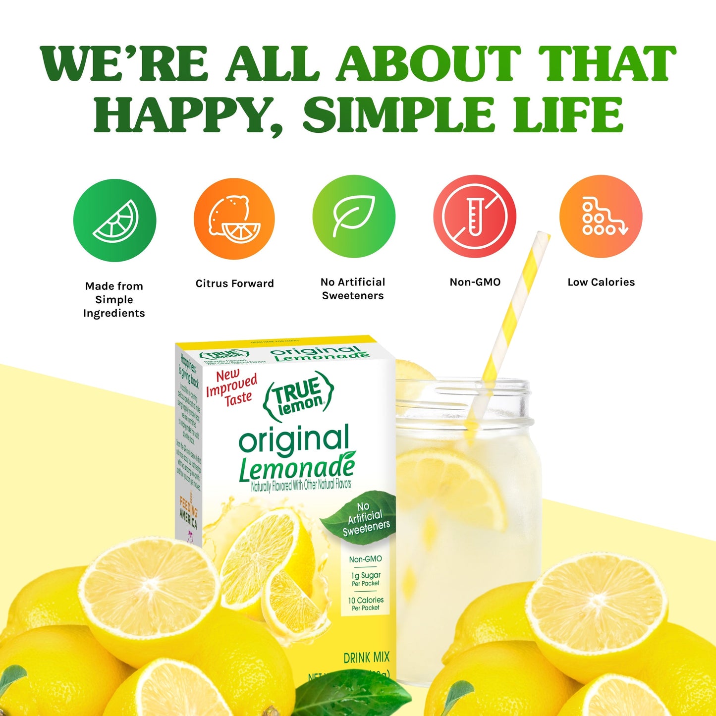 True Citrus Original Lemonade – Low Sugar Natural Drink Mix