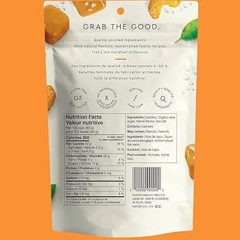 Handfuel Salted Caramel Cashews – Non-GMO, Gluten-Free, Vegan