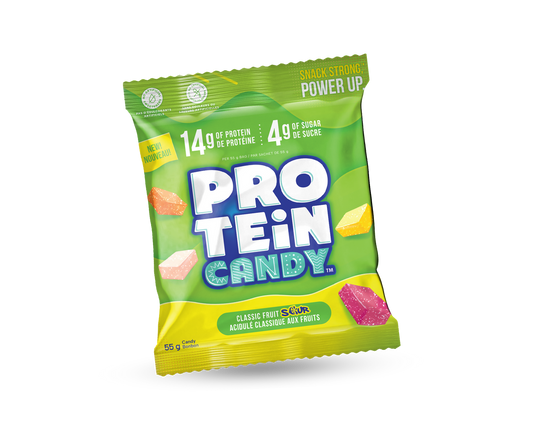 Protein Candy Classic Fruit Sour – High Protein, Low Sugar Sour Chewy Candy (Single Packet)