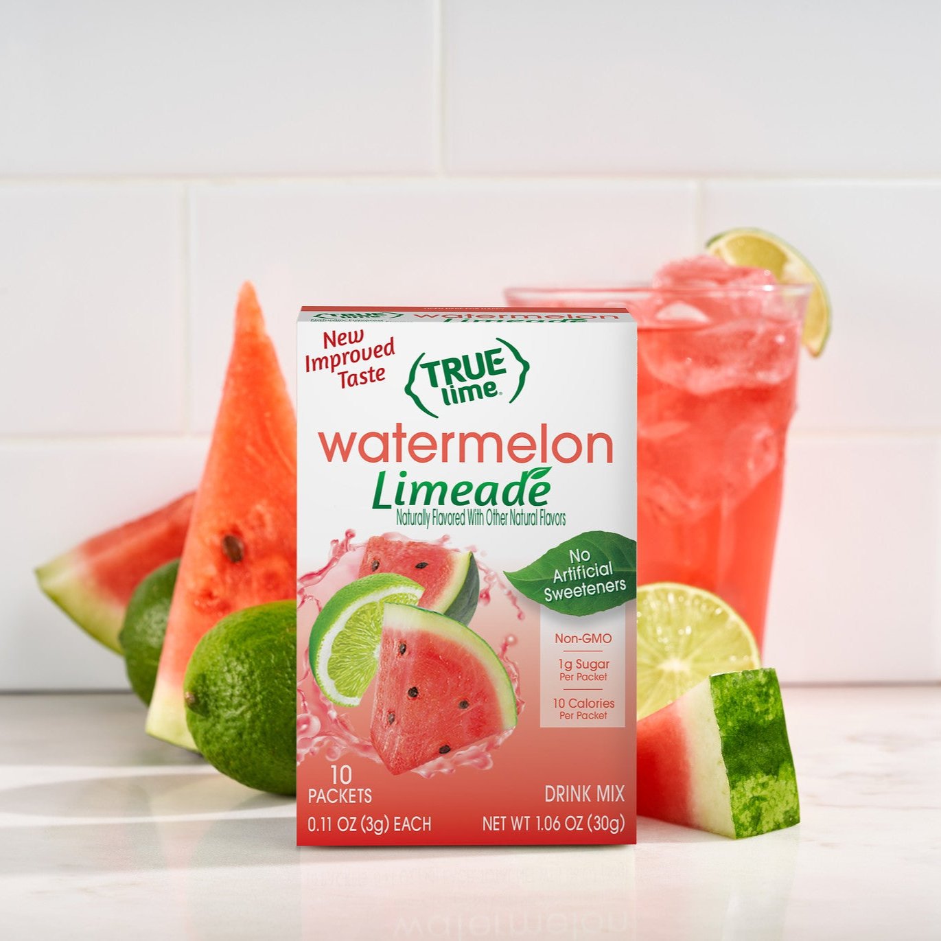 True Citrus Watermelon Limeade – Low Sugar Natural Drink Mix