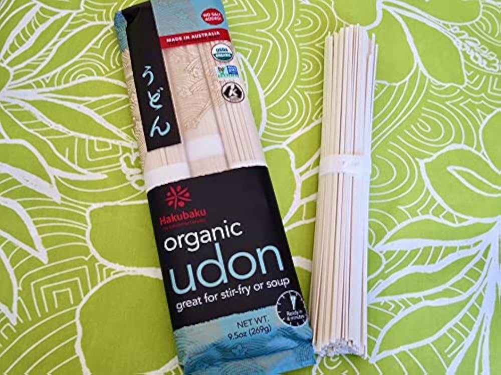 Hakubaku Organic White Udon Noodles – Authentic Japanese Organic Wheat Noodles (269g)