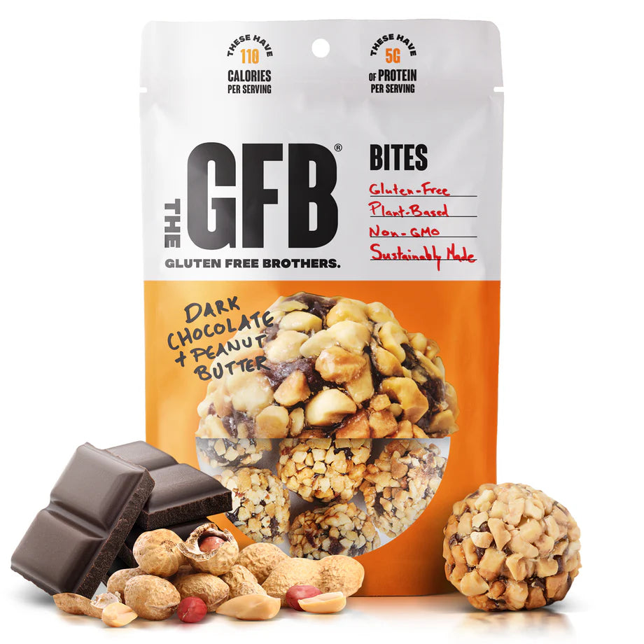 The GFB Dark Chocolate Peanut Butter Bites – Gluten-Free, Vegan Snack (113g)