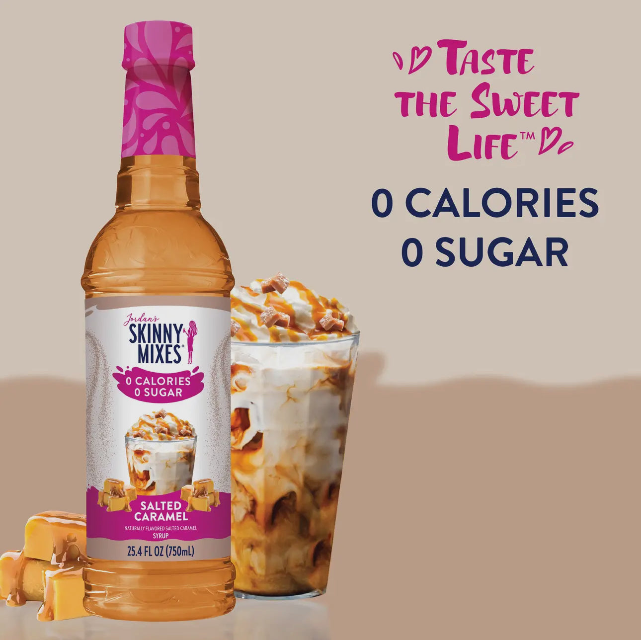 Sugar Free Salted Caramel Syrup.
