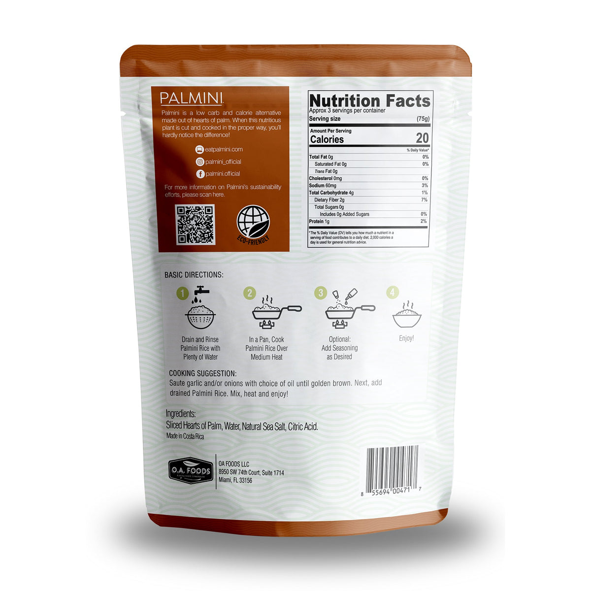 Palmini Pouch Rice 338g – Case of 6