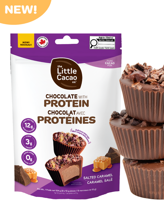 Little Cacao Protein Mini Cups Salted Caramel 8ct – Case of 6