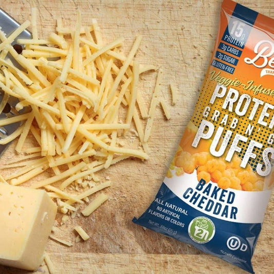 BTG Keto Protein Puffs - Baked Cheddar - Healthily Ever After