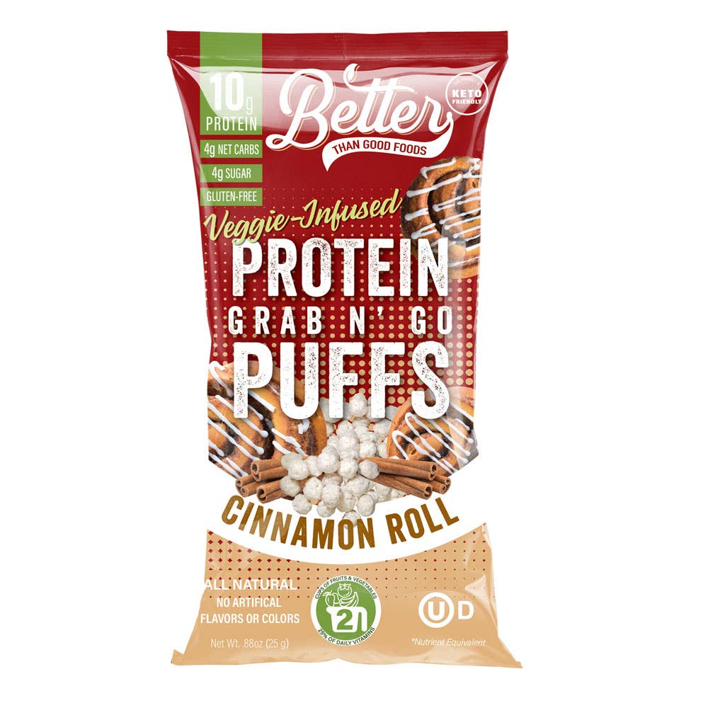 BTG Breakfast Protein Puffs - Cinnamon Roll