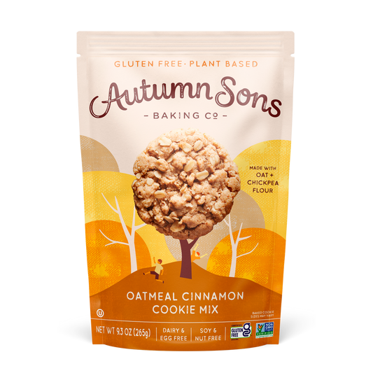 Autumn Sons Oatmeal Cinnamon Cookie Mix | Gluten-Free, Vegan, Non-GMO, Nut-Free | 265g