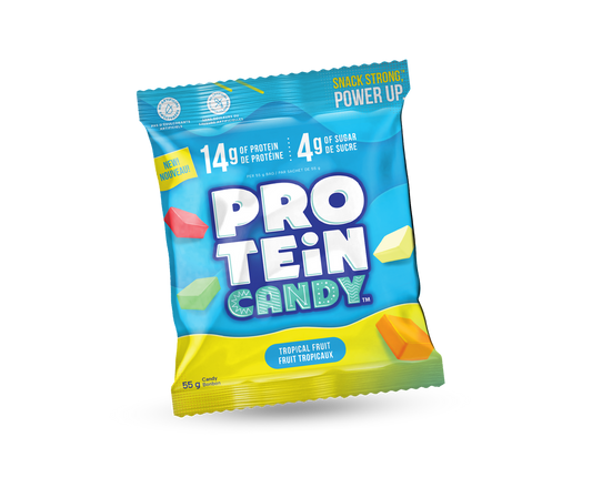 Protein Candy Tropical Fruit – High Protein, Low Sugar Chewy Candy Snack (Single Packet)
