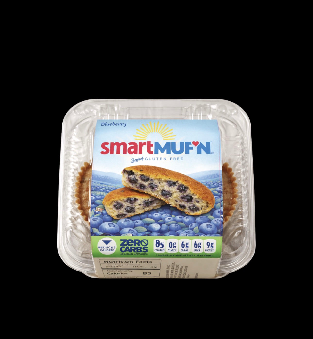 Muf’n intelligent aux myrtilles | Muffin faible en sucre, riche en fibres et avec de vraies myrtilles