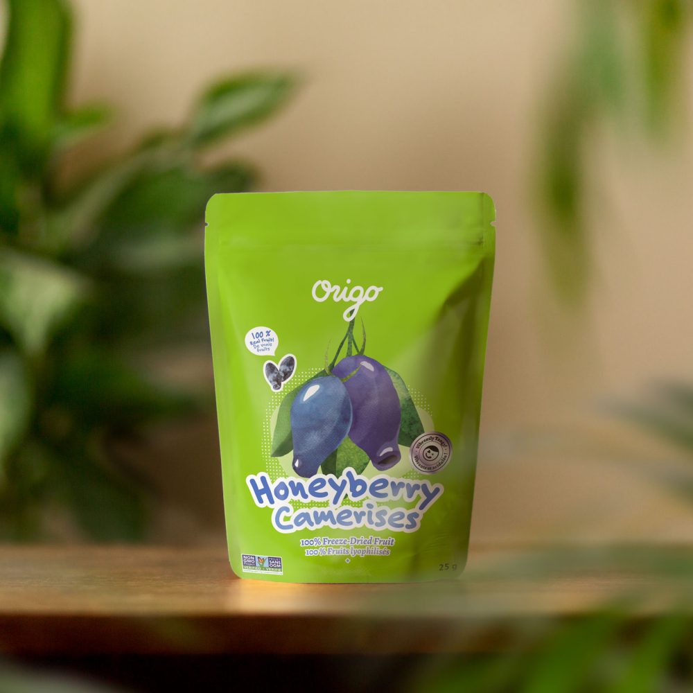 Origo Freeze-Dried Honeyberries (Haskap Berries) | Superfruit Snack | 100% Real Fruit | Vegan, Gluten-Free, Non-GMO | Made in Canada - Healthily Ever After