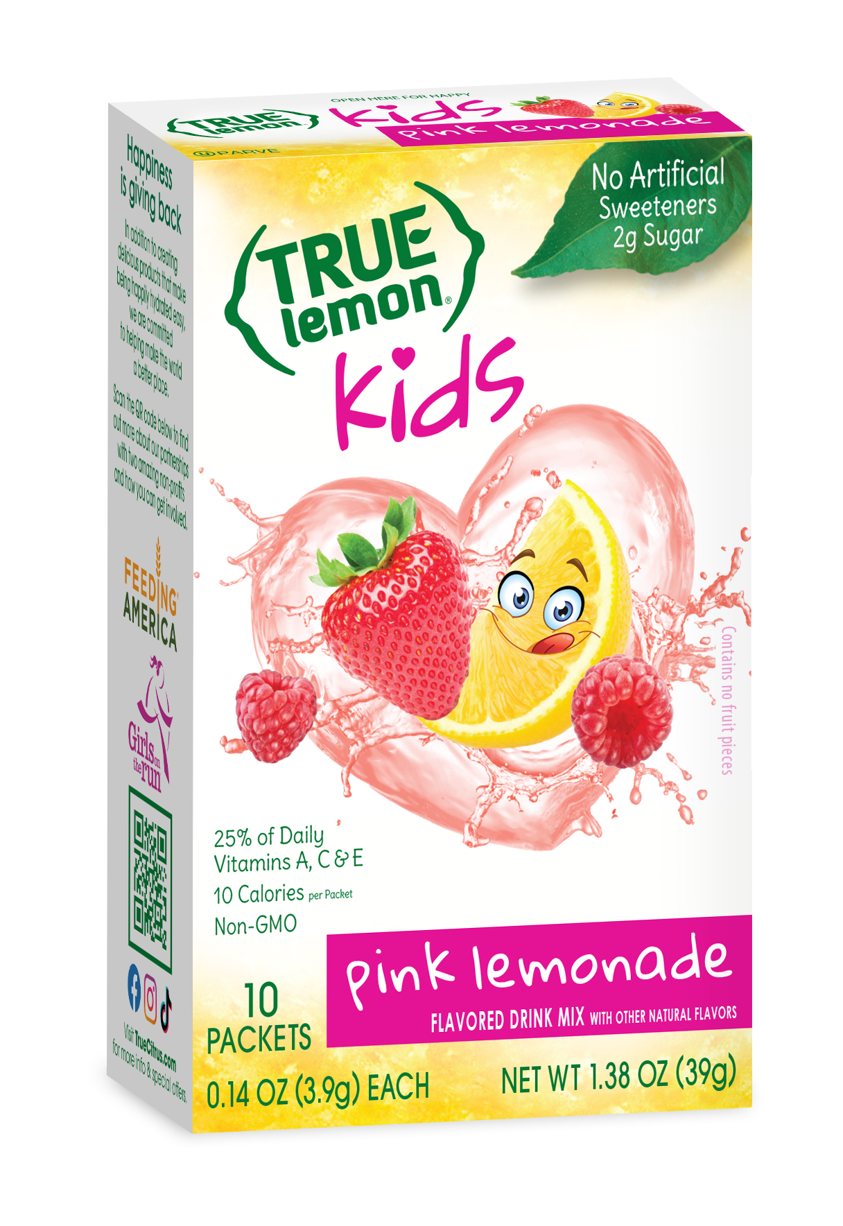 True Citrus Kids Pink Lemonade Mix – Low Sugar, Gluten Free Drink