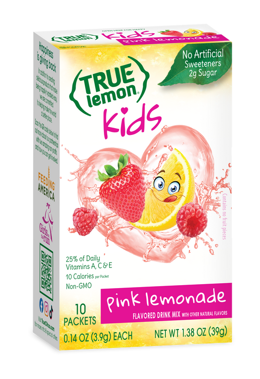 True Citrus Kids Pink Lemonade Mix – Low Sugar, Gluten Free Drink