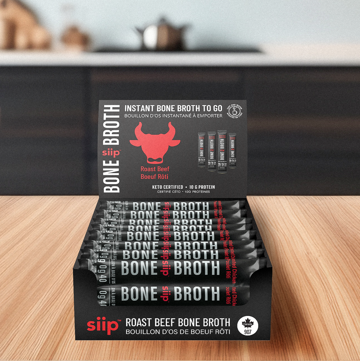 Siip Bone Broth Beef 15g – Case of 25
