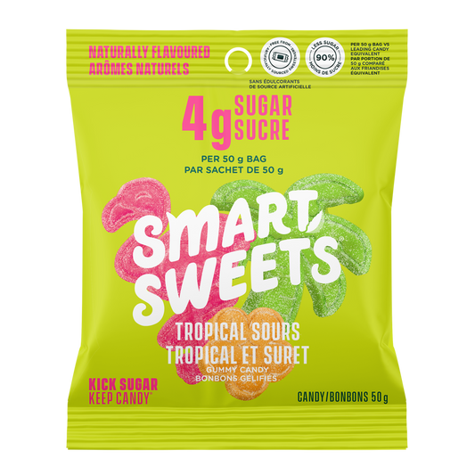 Smartsweets Tropical Sours 50g – Case of 14