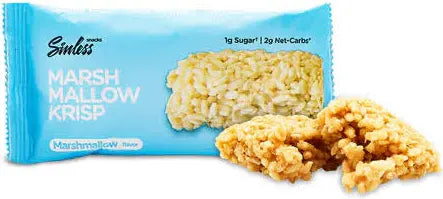 Marshmallow Krisp Protein Bar – Keto Friendly, Low Sugar, High Protein Snack | Sinless Snacks (Single Bar) - Healthily Ever After