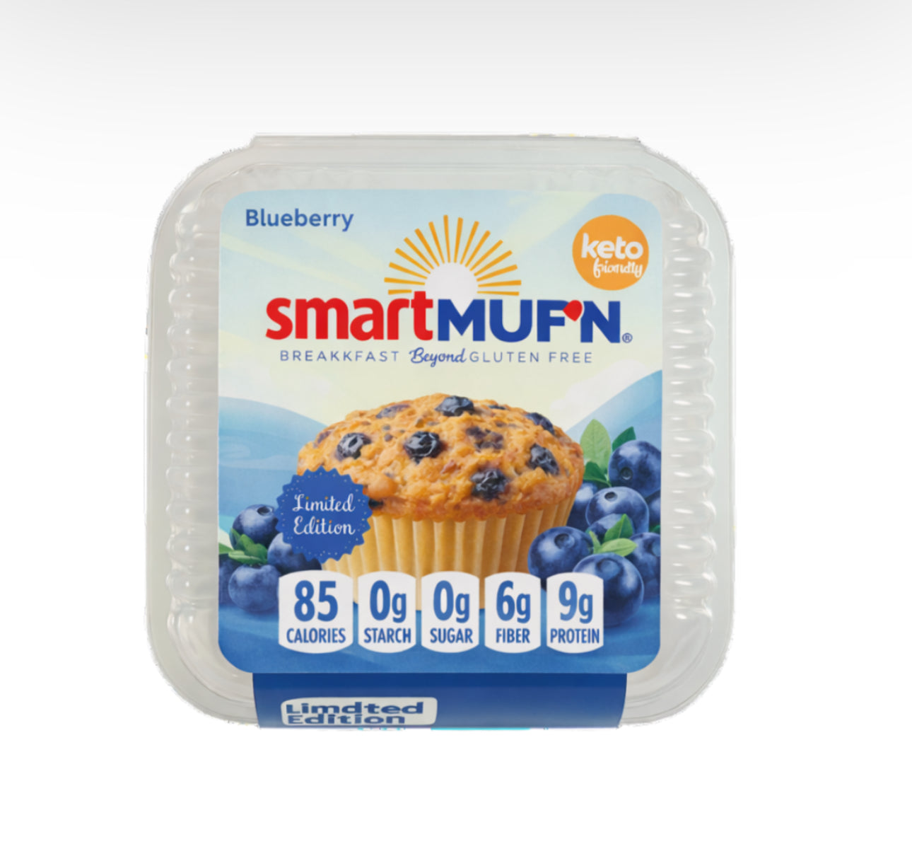 Blueberry SmartMuf’n | Low Sugar, High Fibre Muffin with Real Blueberries - Healthily Ever After