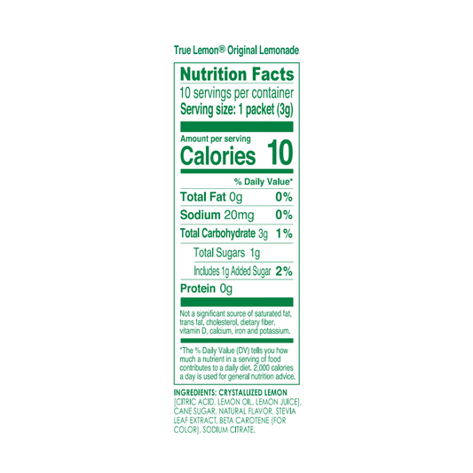 True Citrus Original Lemonade – Low Sugar Natural Drink Mix - Healthily Ever After