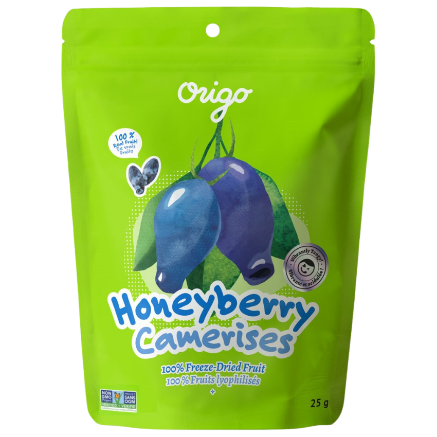 Origo Freeze-Dried Honeyberries (Haskap Berries) | Superfruit Snack | 100% Real Fruit | Vegan, Gluten-Free, Non-GMO | Made in Canada - Healthily Ever After