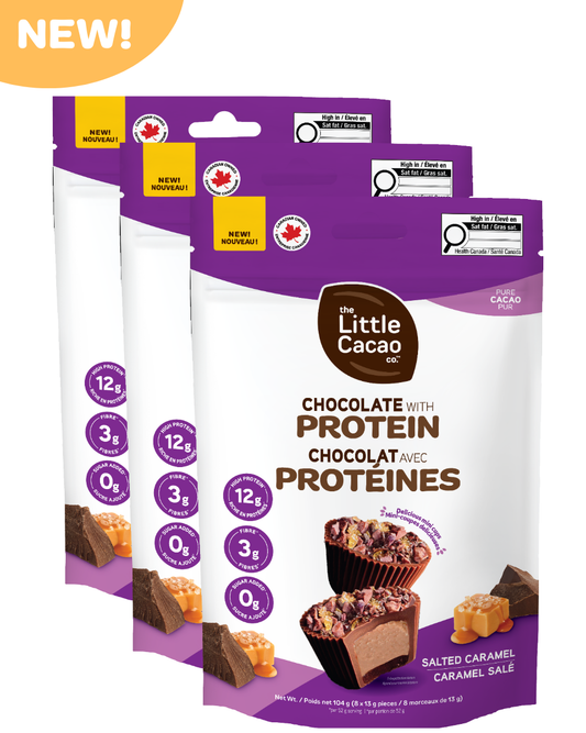 Little Cacao Protein Mini Cups Salted Caramel 8ct – Case of 6