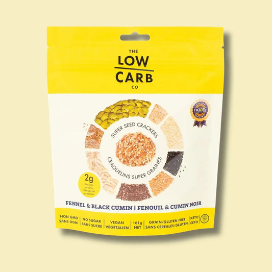 The Low Carb Co. Seed Crackers - Fennel & Black Cumin 101g – Case of 12