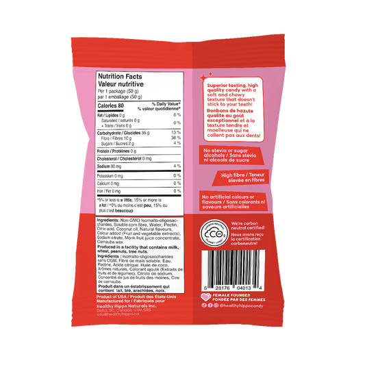 Healthy Hippo Swedish Hippos – 50g | Vegan Red Berry Gummies | Low Sugar, Plant-Based, Gummy Candy - Healthily Ever After