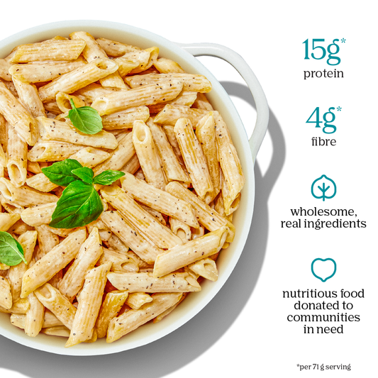 Chickapea One Pot Penne Pepper & Parm Pasta | Cacio e Pepe Inspired, High Protein, Gluten-Free 198g - Healthily Ever After