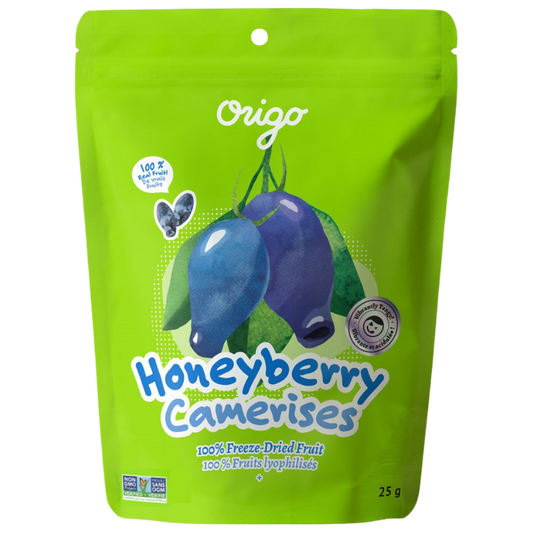 Origo Freeze-Dried Honeyberries (Haskap Berries) | Superfruit Snack | 100% Real Fruit | Vegan, Gluten-Free, Non-GMO | Made in Canada - Healthily Ever After