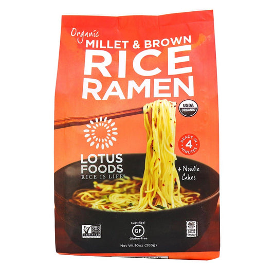 Millet & Brown Rice Ramen – 283g | Whole Grain, Gluten-Free, Vegan | Ready in 4 Minutes & Perfect for Soups or Bowls - Healthily Ever After