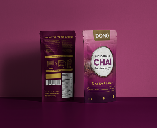 DOMO Authentic Chai Tea – 115g | Instant Micro-Ground Spiced Tea